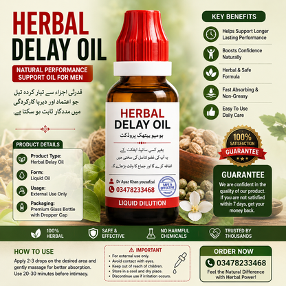 Herbal Delay Oil – Natural Performance Support Oil for Men