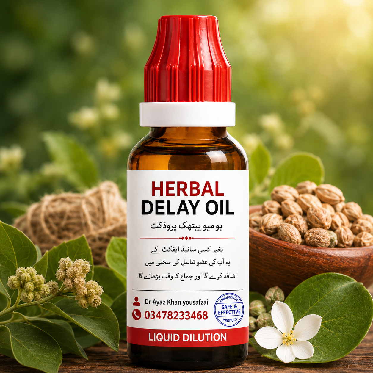 Herbal Delay Oil – Natural Performance Support Oil for Men